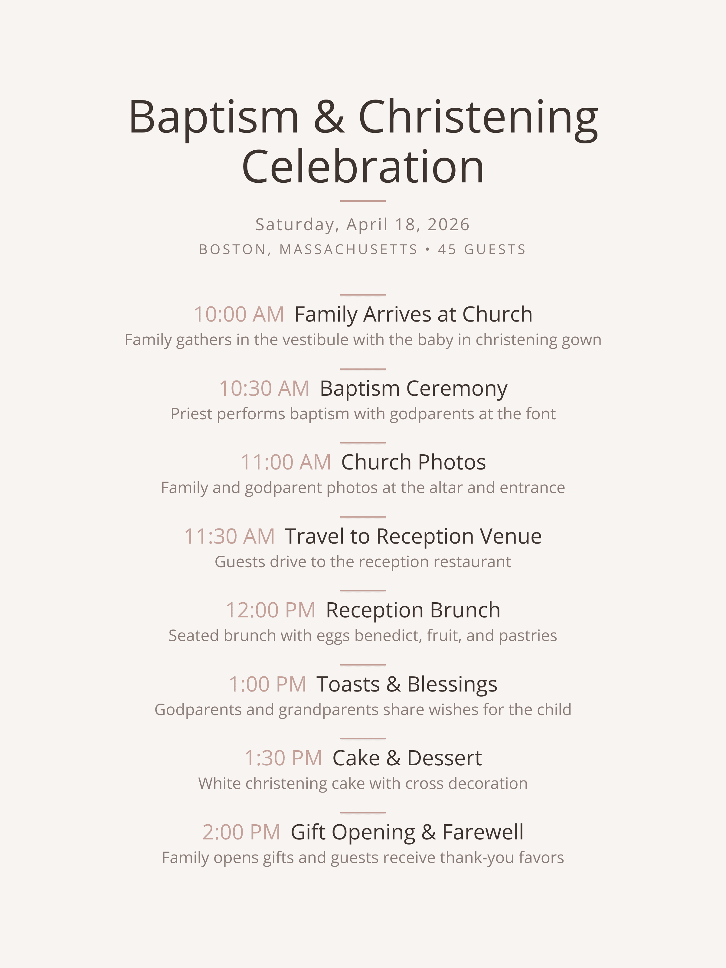 Baptism & Christening