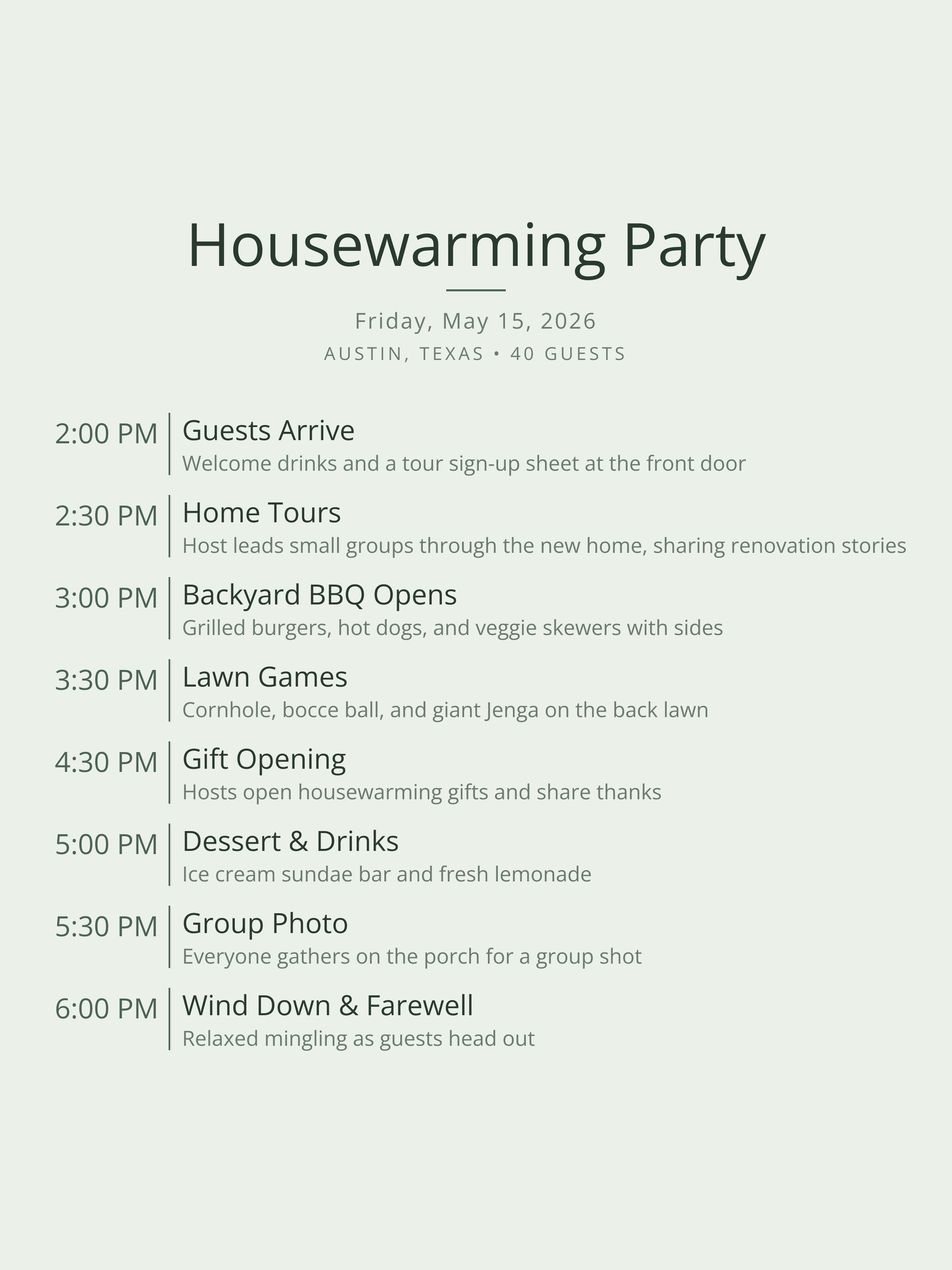 Housewarming Party