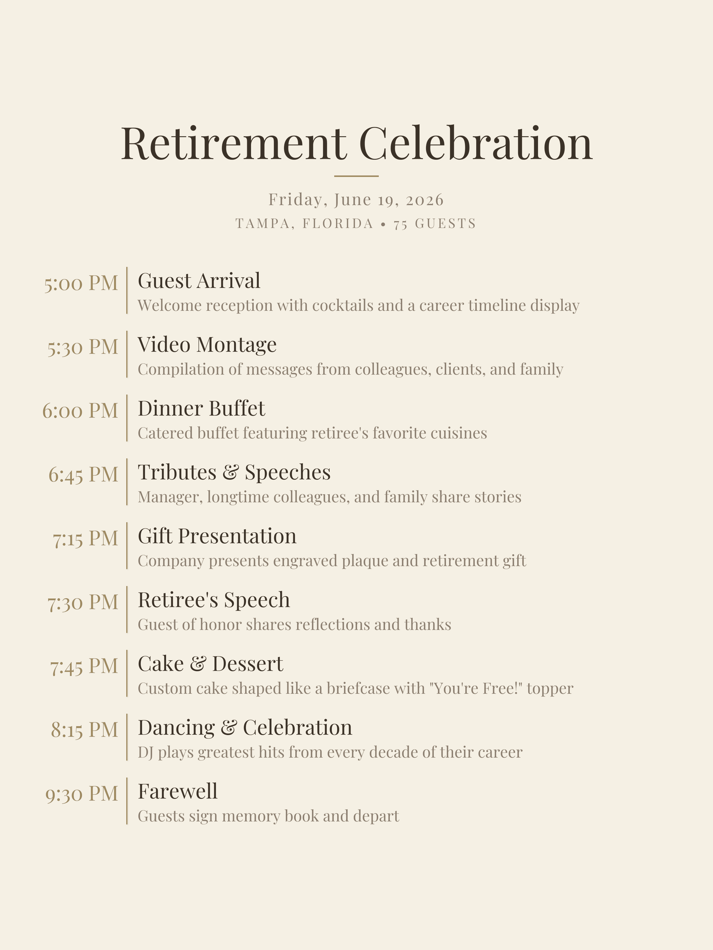 Retirement Party