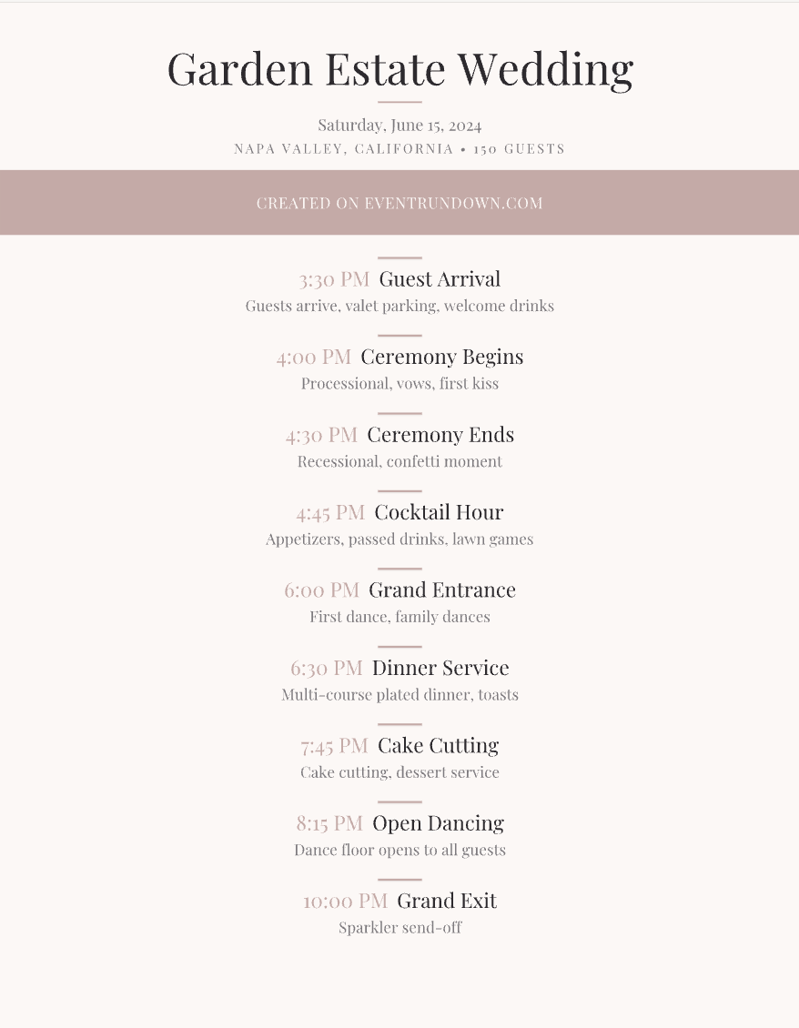 Timeline preview in Soft Pink theme