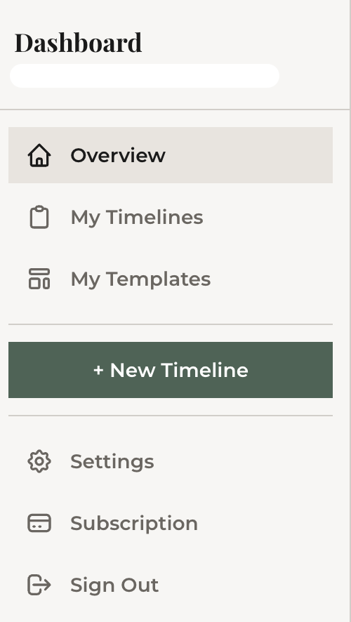 The EventRundown dashboard showing saved timelines