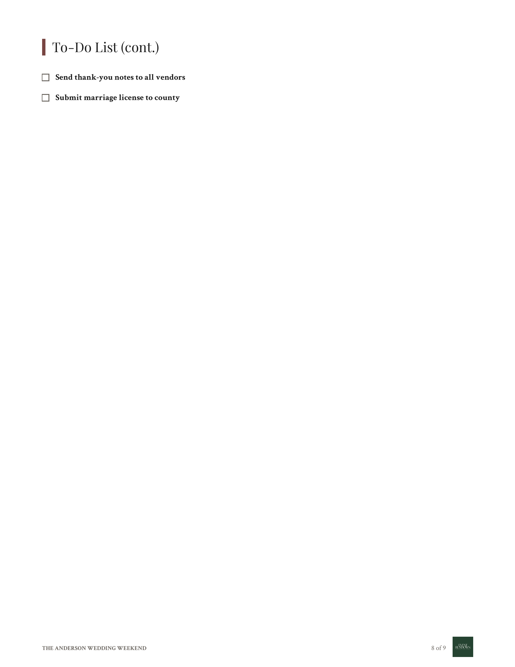 Anderson Wedding branded PDF — page 8 of 9